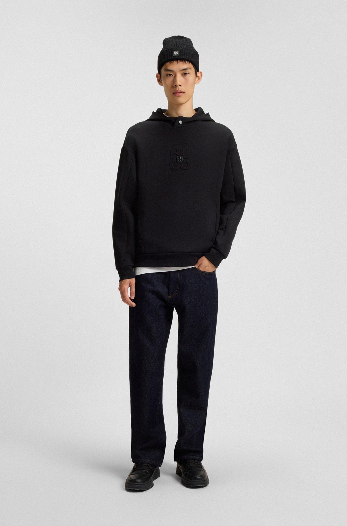 Stacked-logo hoodie in a cotton blend Product Image