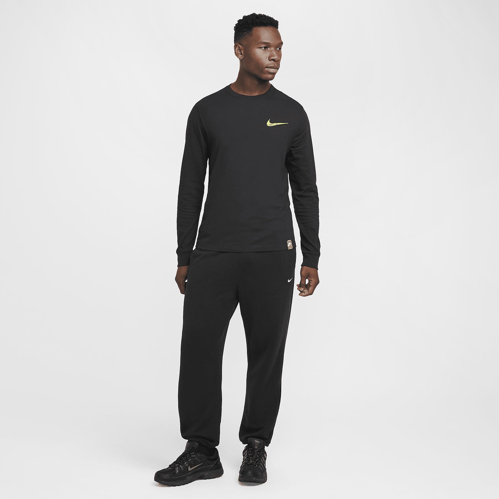 Nike Mens Nike Asbury Long Sleeve Crew Cuff - Mens Black Product Image