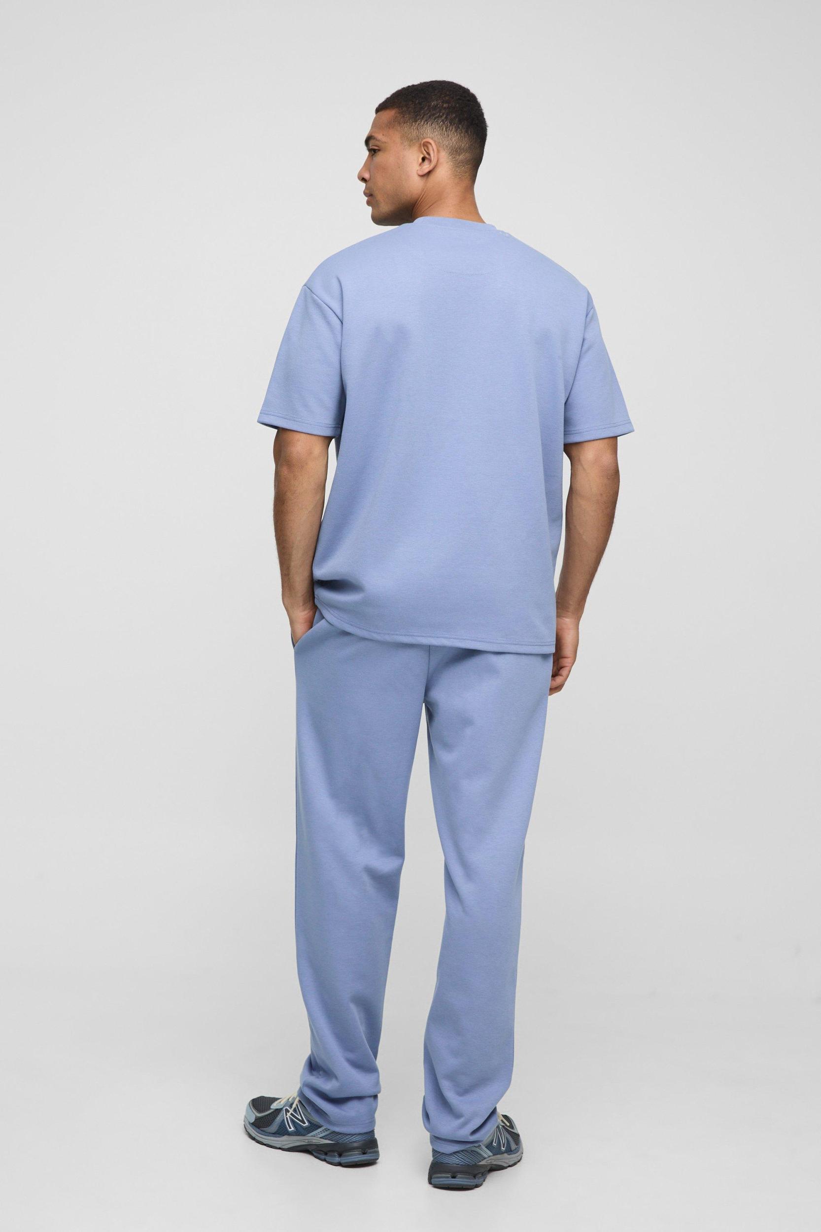 Oversized Interlock T-Shirt And Jogger Tracksuit | boohooMAN USA Product Image