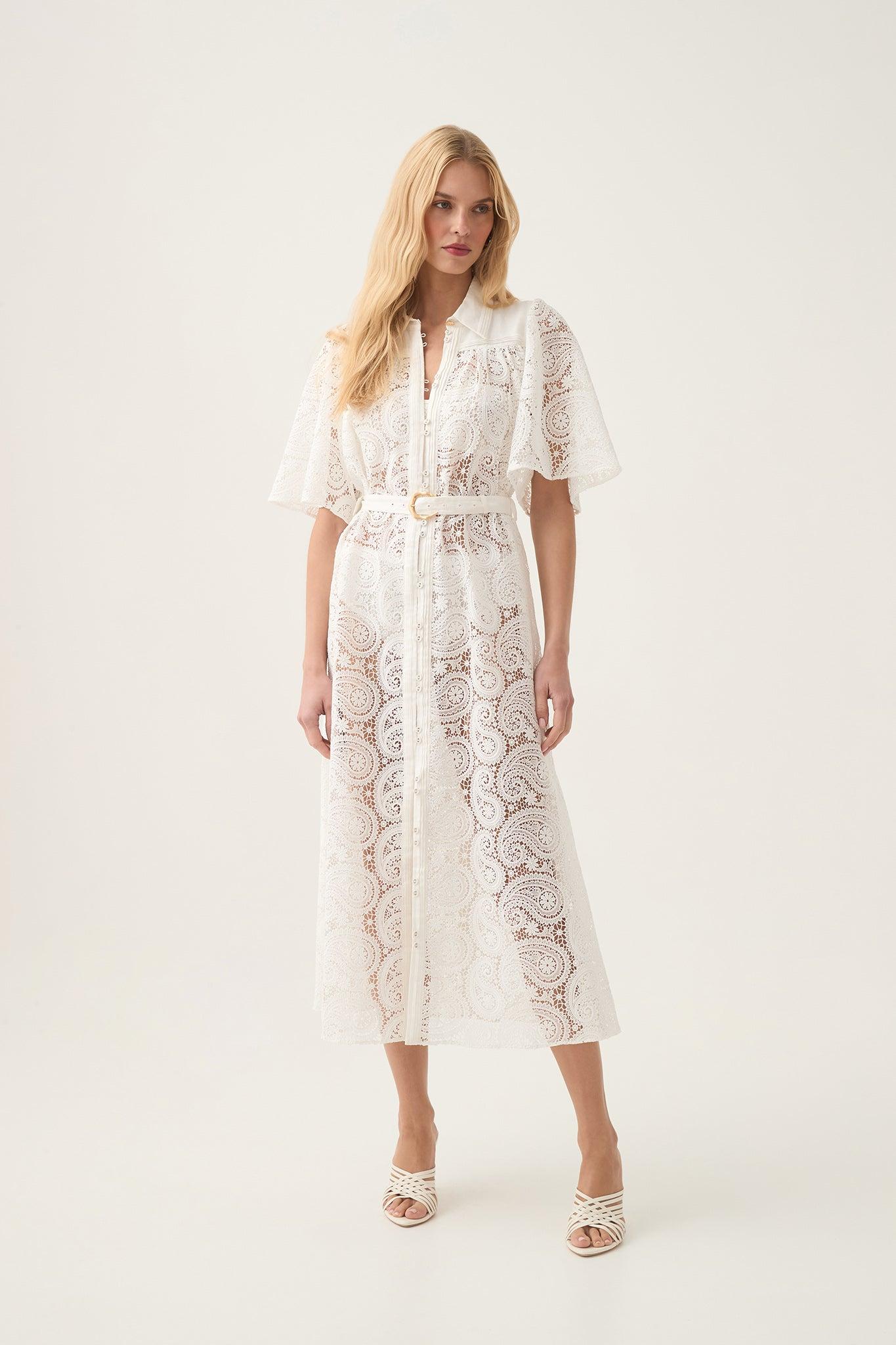 Paradise Wrap Front Mini Dress Product Image