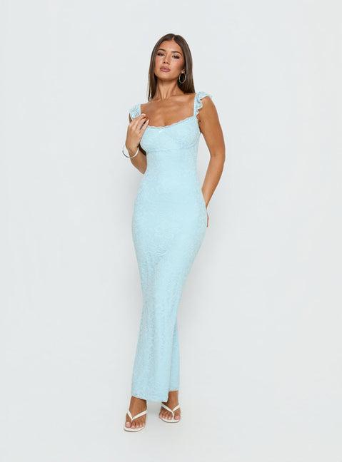 Beacall Maxi Dress Blue Product Image