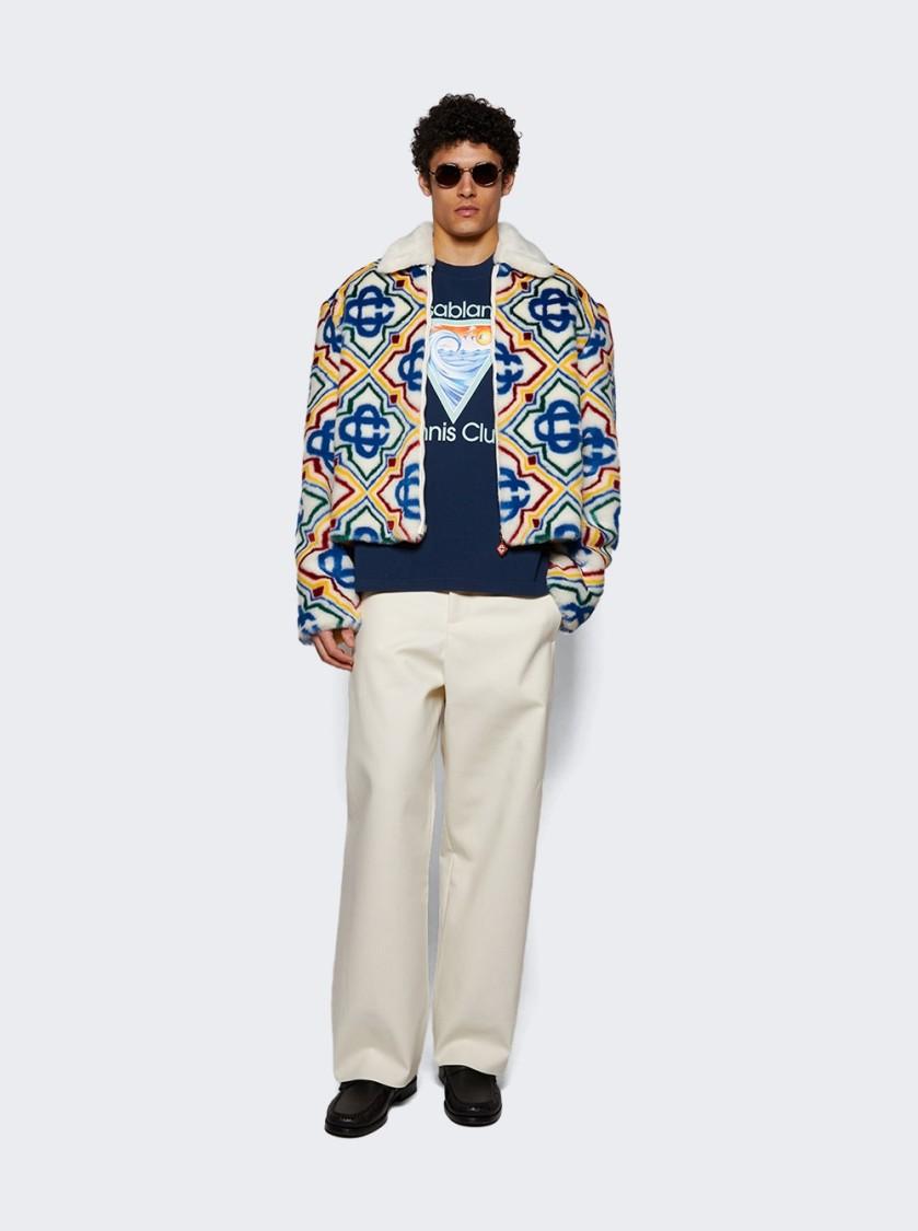 CASABLANCA Men's Tennis Club Icon Printed T-shirt In Blue Product Image