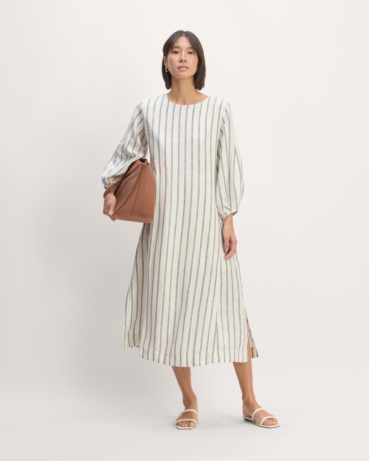 The Linen A-Line Midi Dress Product Image
