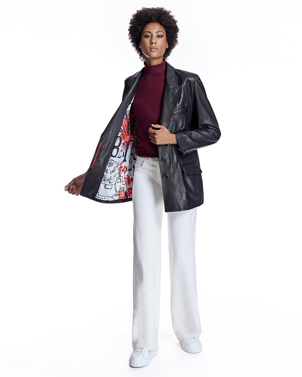 Leather Blazer Product Image