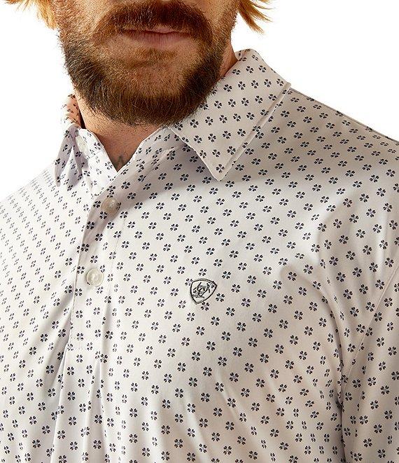 Ariat Allover Printed Short Sleeve Polo Shirt Product Image