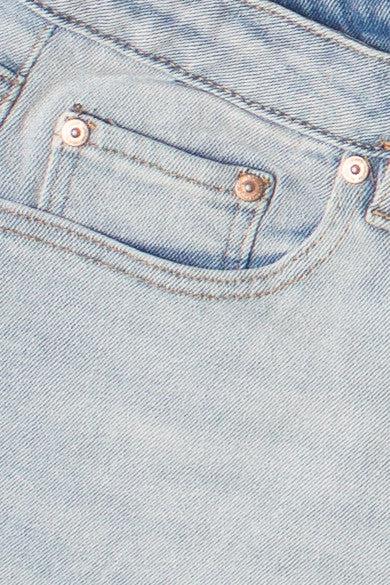 Light Wash Cut Off Denim Shorts Product Image