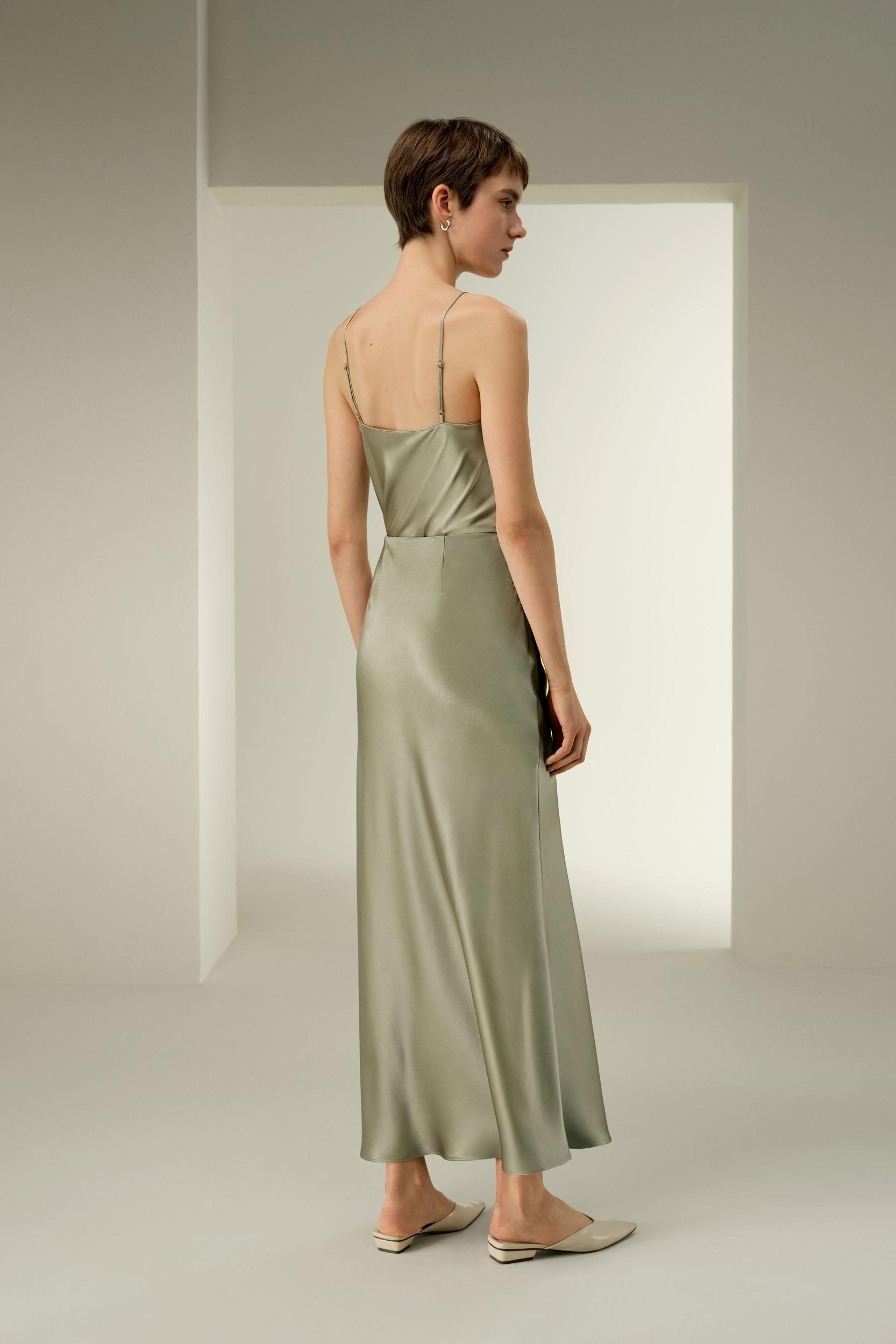 LILYSILK Silk Skirt - Women - Artichoke Mulberry Silk - Eco-Friendly Ankle-Length Skirt 6 Product Image