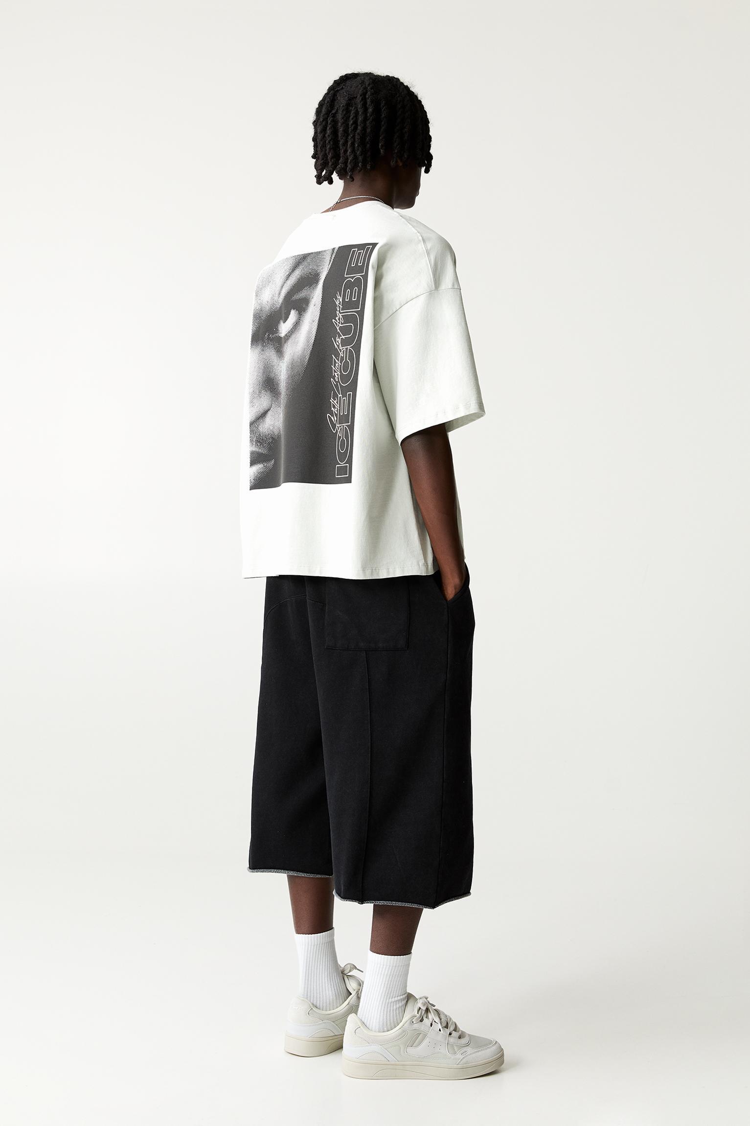 “Ice Cube” graphic white T-shirt Product Image