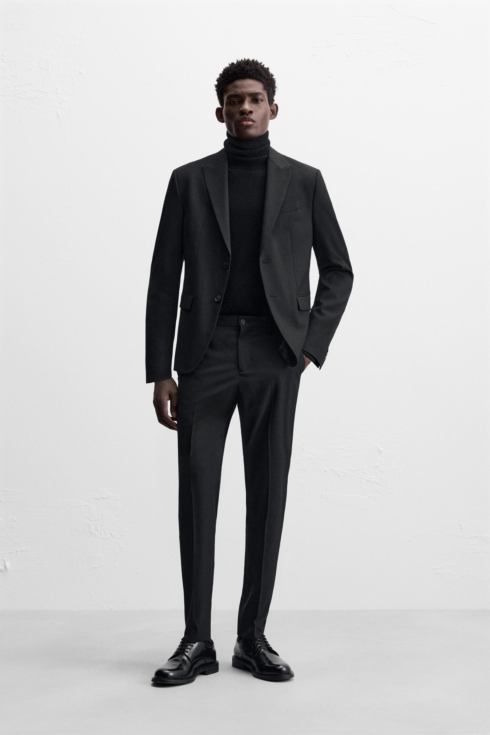 SLIM FIT SUIT PANTS Product Image