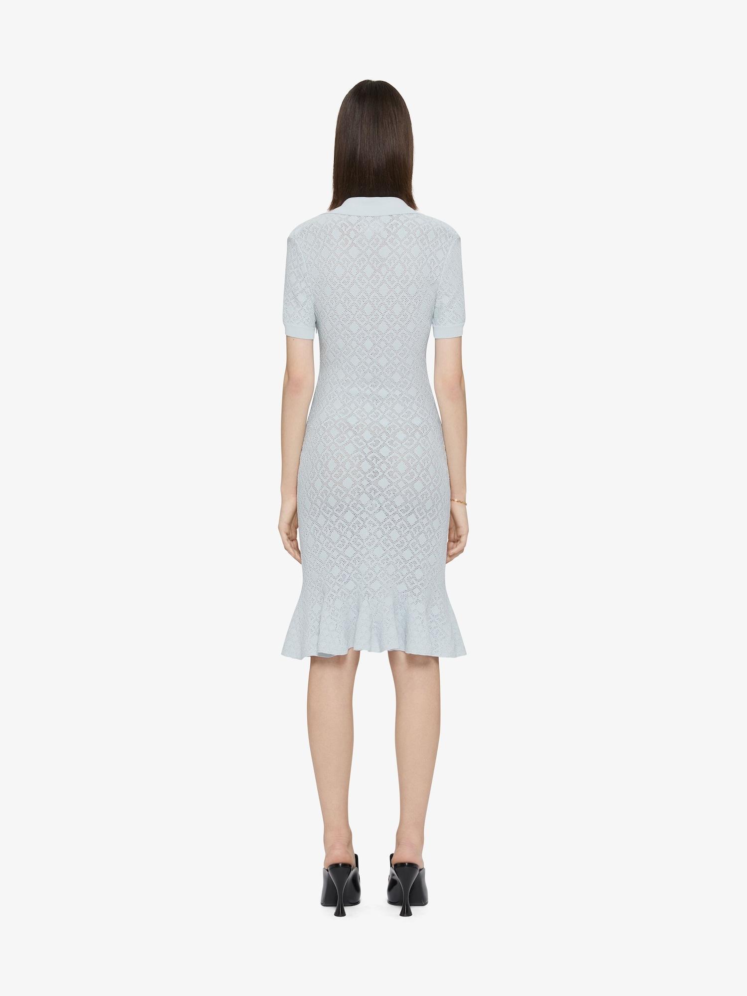 Polo dress in monogram 72 jacquard Product Image