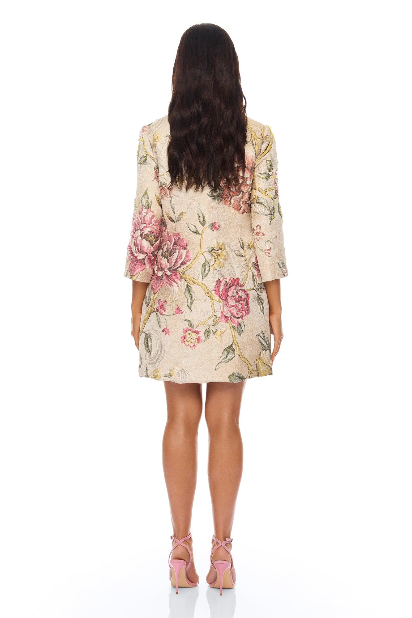 Riannon Jacquard Jacket - Taupe Female Product Image