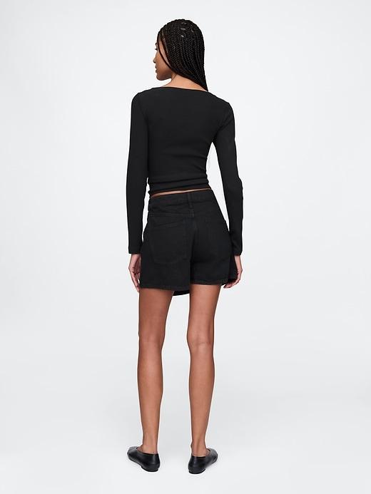 Denim Mini Skort Product Image