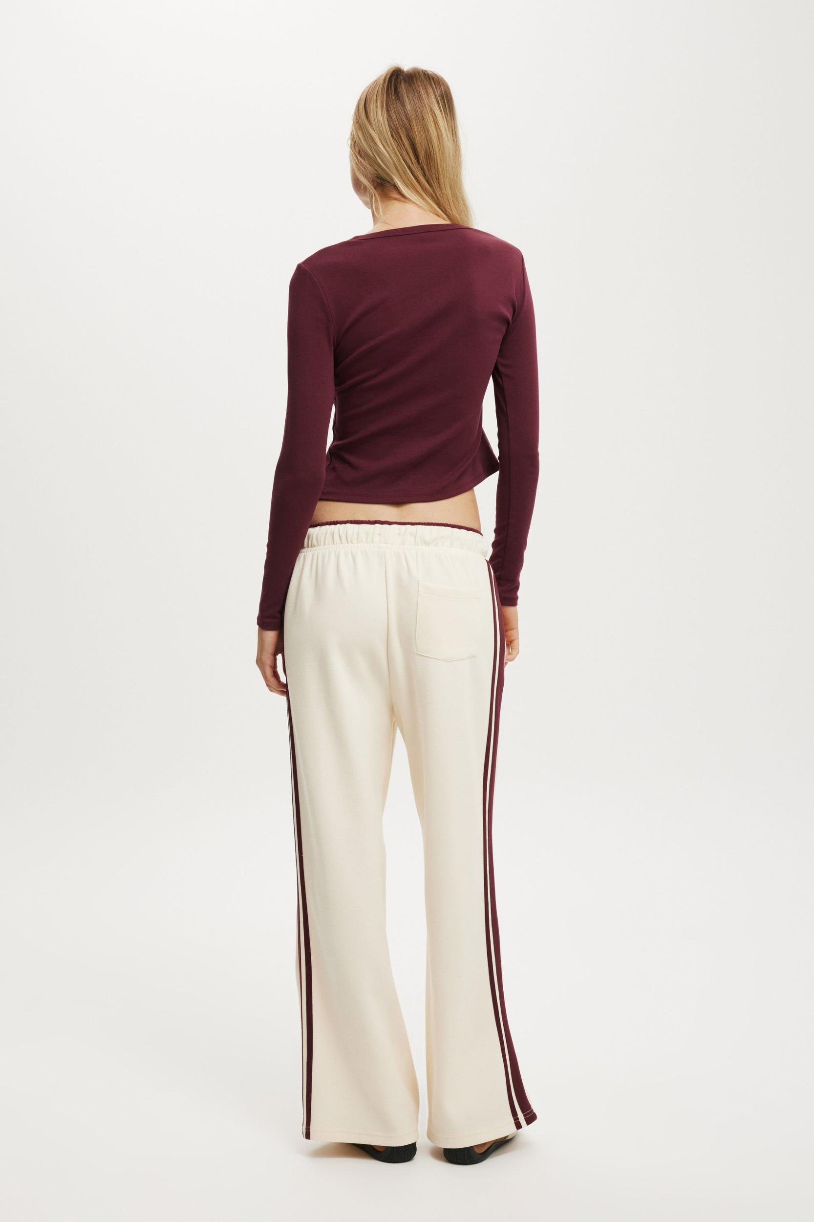 Contrast Wide Leg Sweatpant Product Image