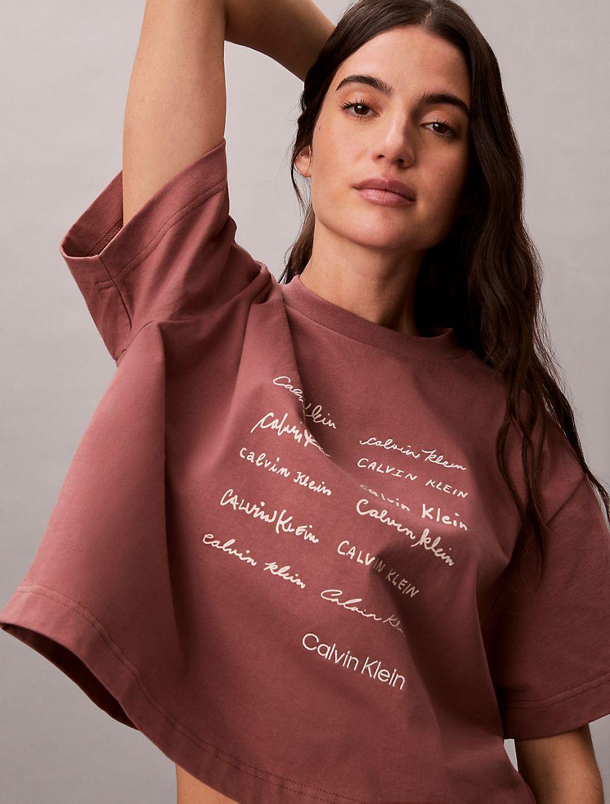 Logo Font Graphic Boxy T-Shirt Product Image