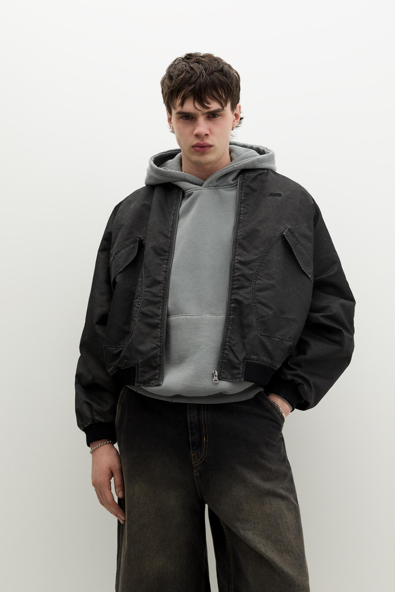 Bomber jacket with pockets Product Image