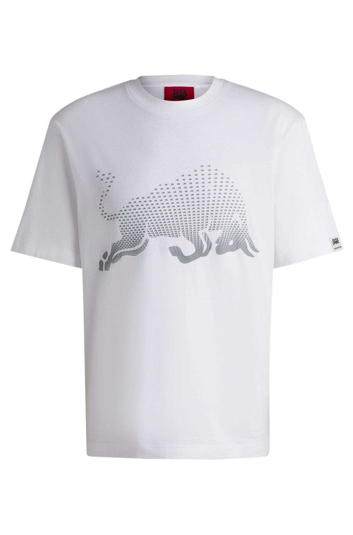 HUGO x RB cotton-jersey T-shirt with degradé bull graphic Product Image