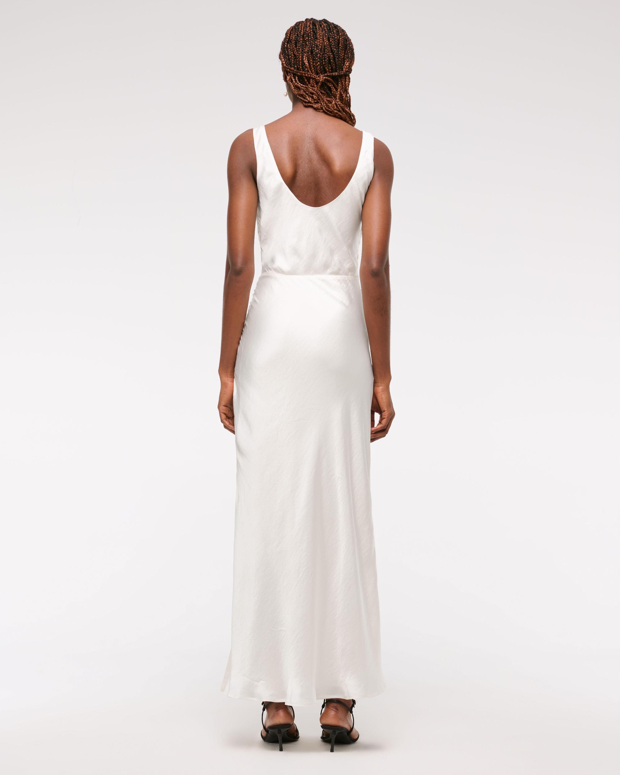 Cowl Neck Draped Maxi Dress Product Image