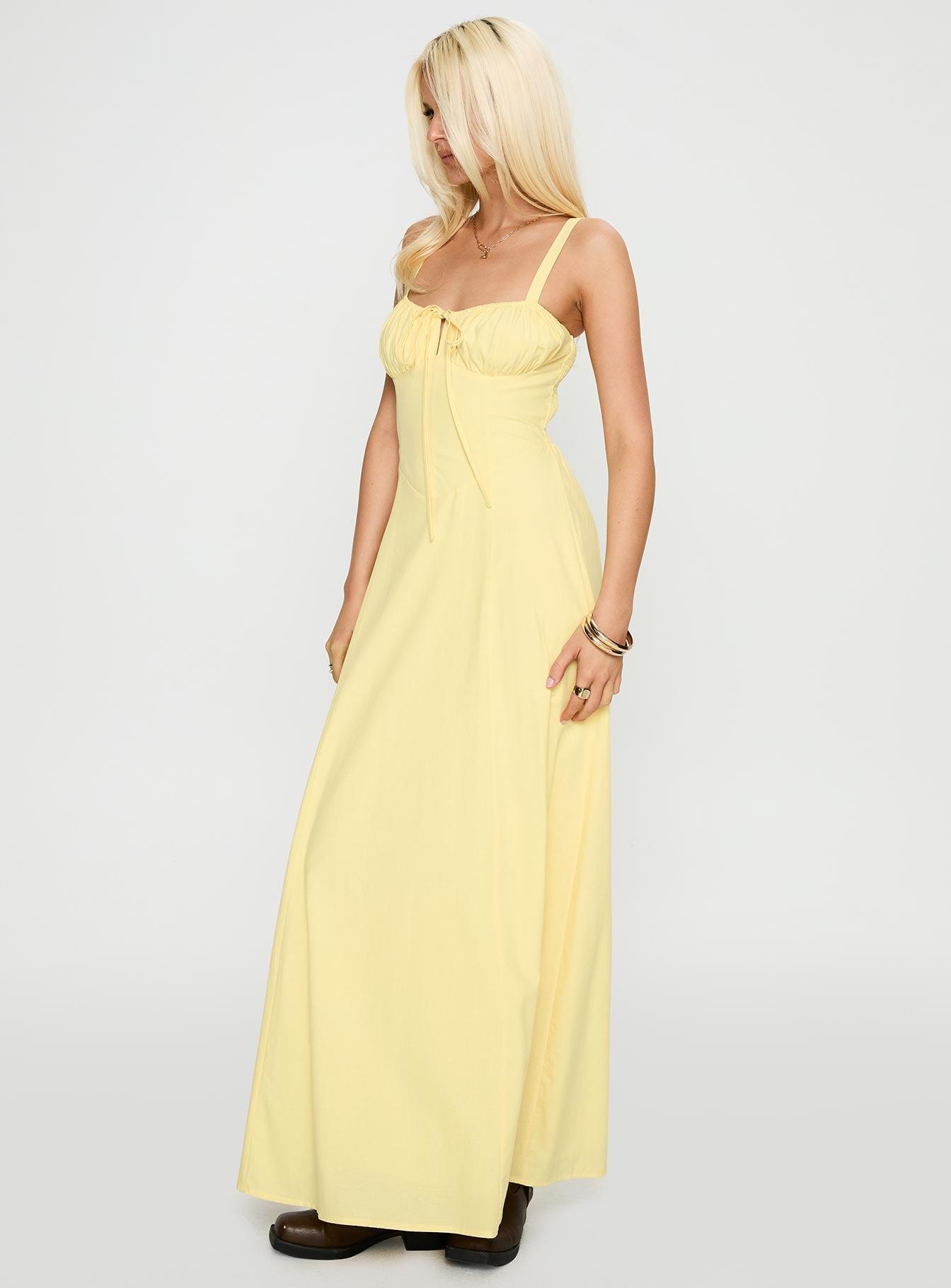Leticia Maxi Dress Lemon Product Image