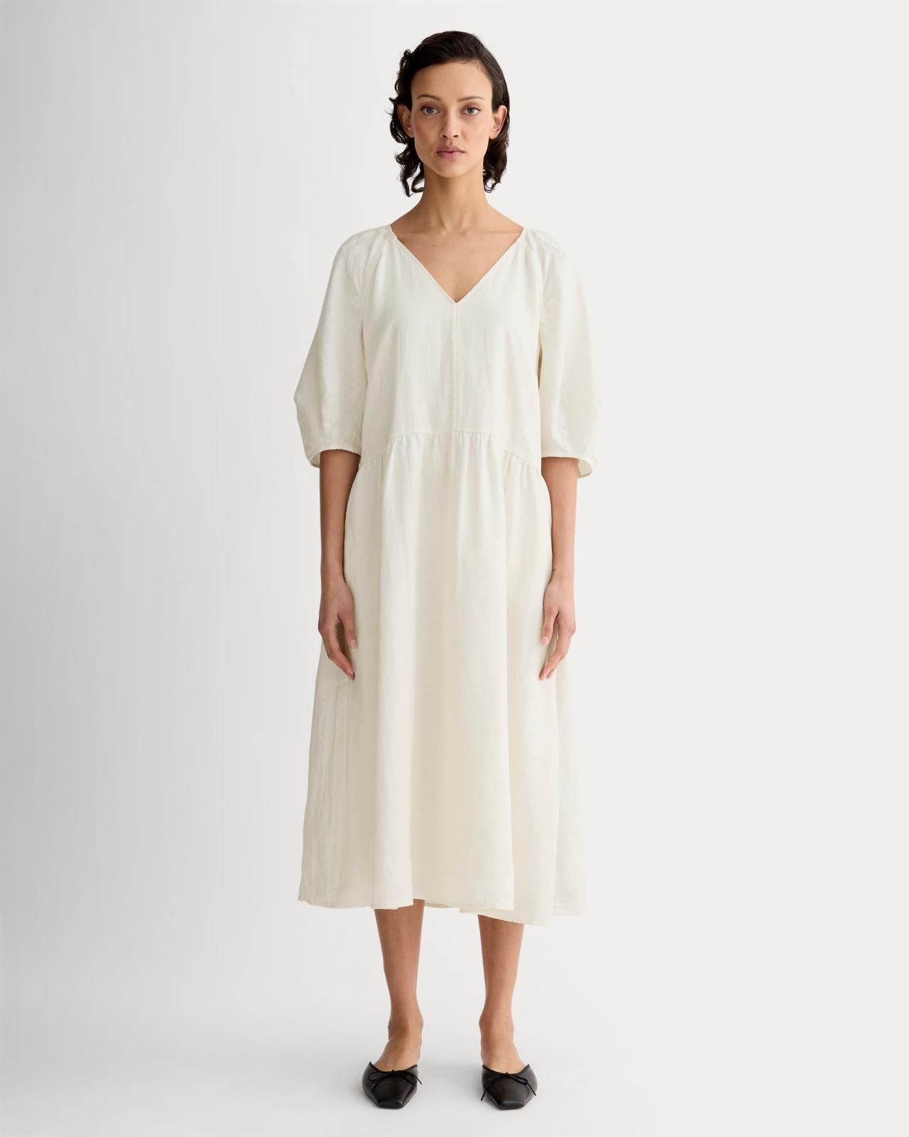 Womens Linen Oversized Puff-Sleeve Dress by Everlane Product Image