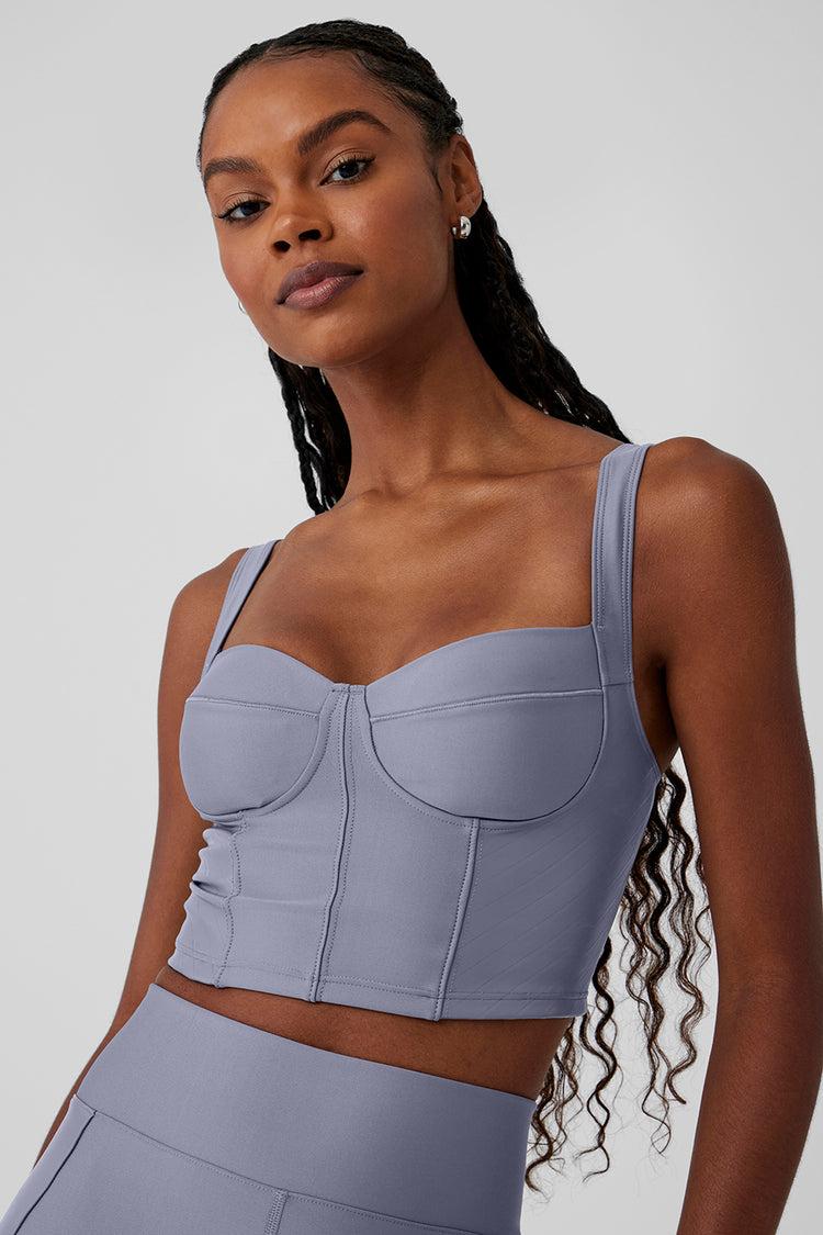 Airlift Winter Warm Cropped Supermoto Tank - Fog Product Image