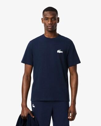 Crocodile Print Cotton Loungewear T-Shirt Product Image