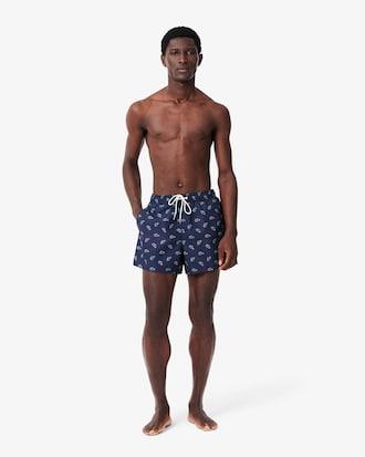 Crocodile Print Swim Trunks Product Image