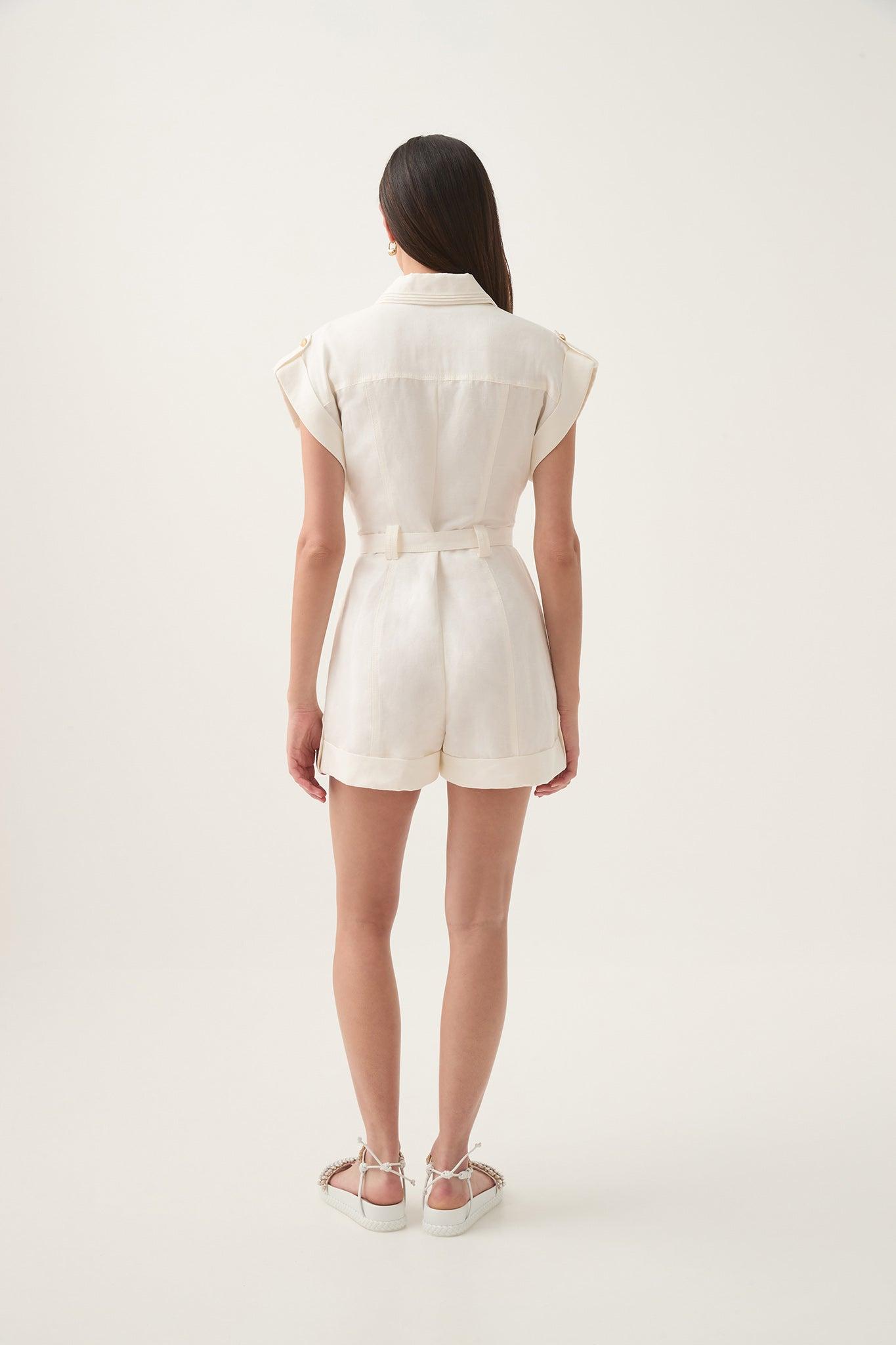 Calista Linen Playsuit Product Image