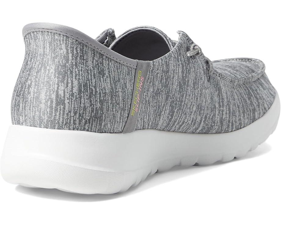 On-The-Go Flex Radiant Striped Metallic Canvas Boat Shoe Product Image