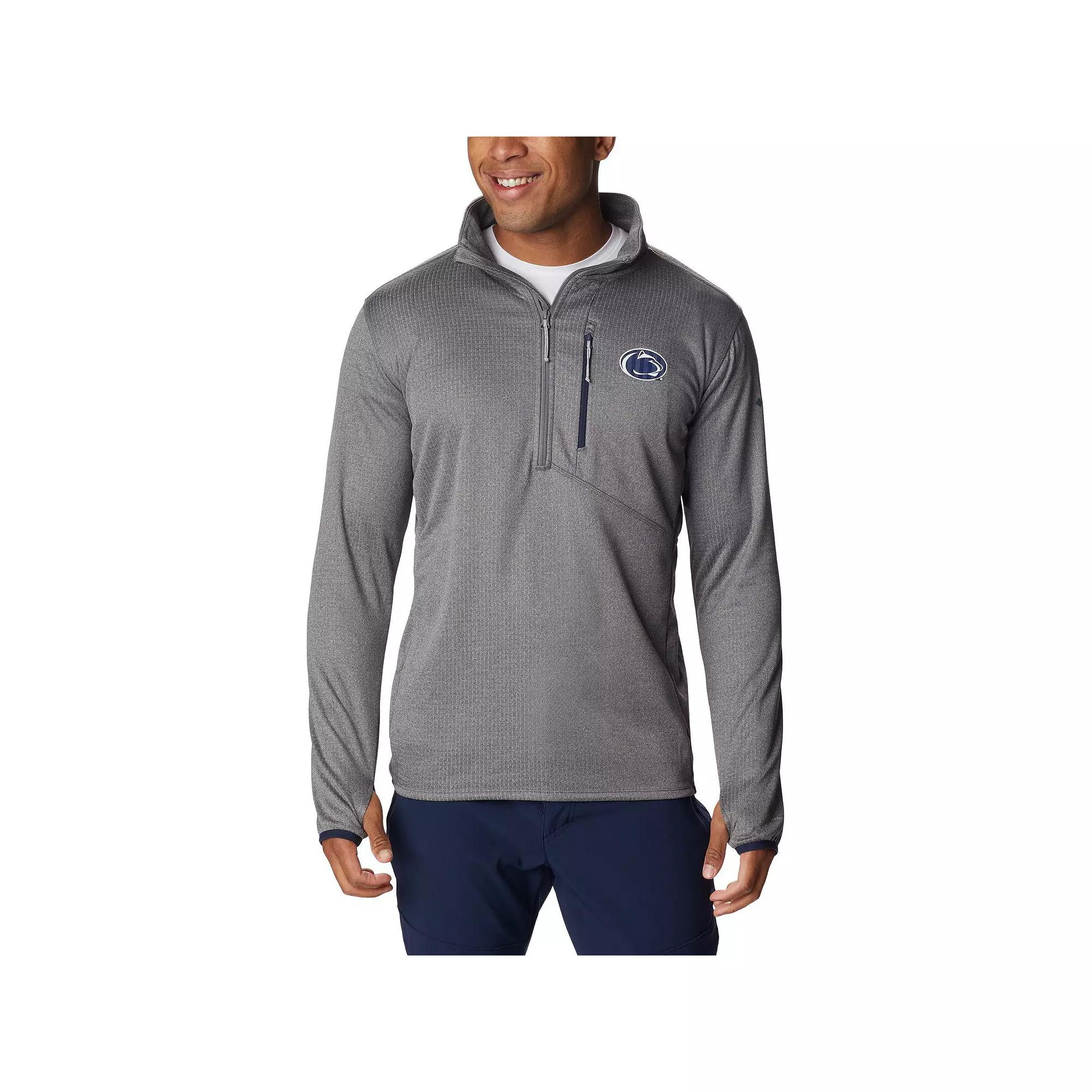 Men's Columbia Gray Penn State Nittany Lions Park View Omni-Wick Half-Zip Top, Size: Small, Grey Product Image