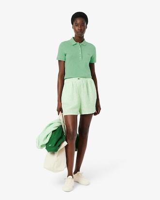 Women's L.12.D Slim Fit Stretch Mini Piqué Polo Product Image