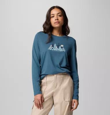 Columbia Womens Ruby Springs Graphic Long Sleeve T-Shirt- Product Image