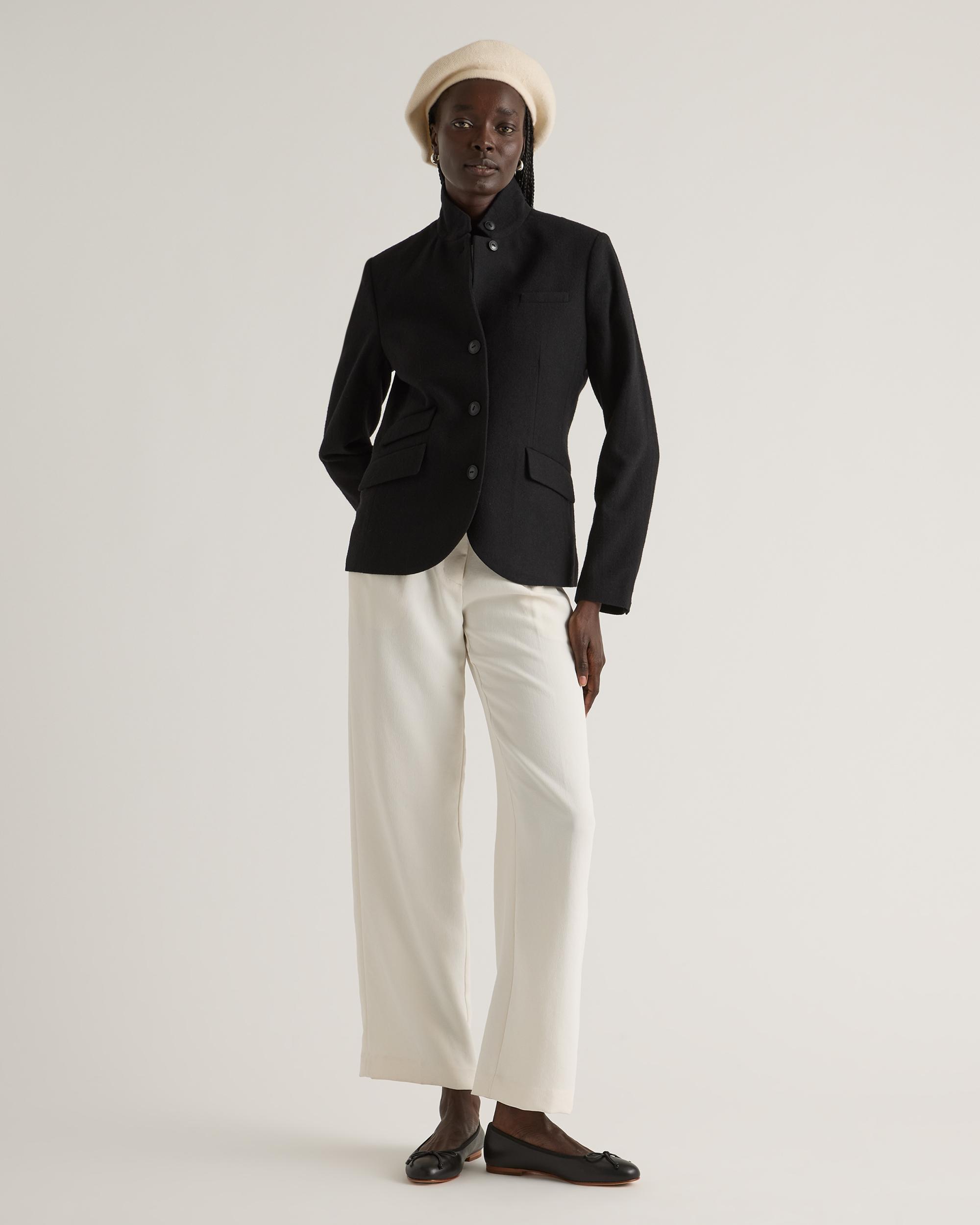 Quince | Women's Italian Wool Stand Collar Blazer Product Image