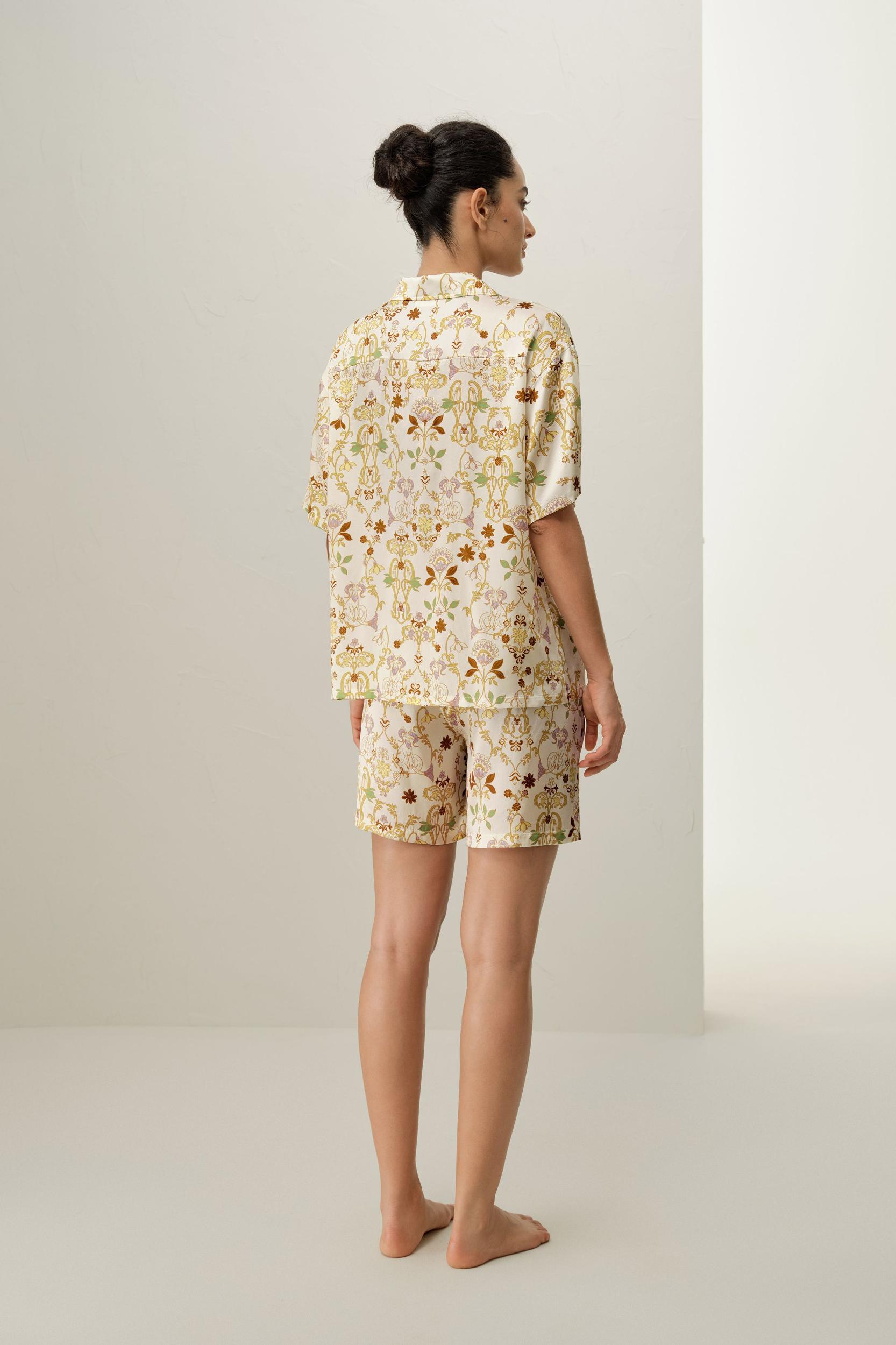 Capricorn Zodiac Short Silk Pajama Set Product Image