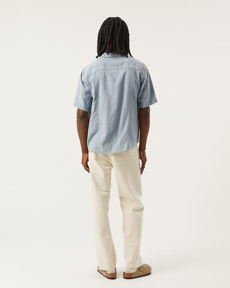 Striped Seersucker SS - Indigo Product Image
