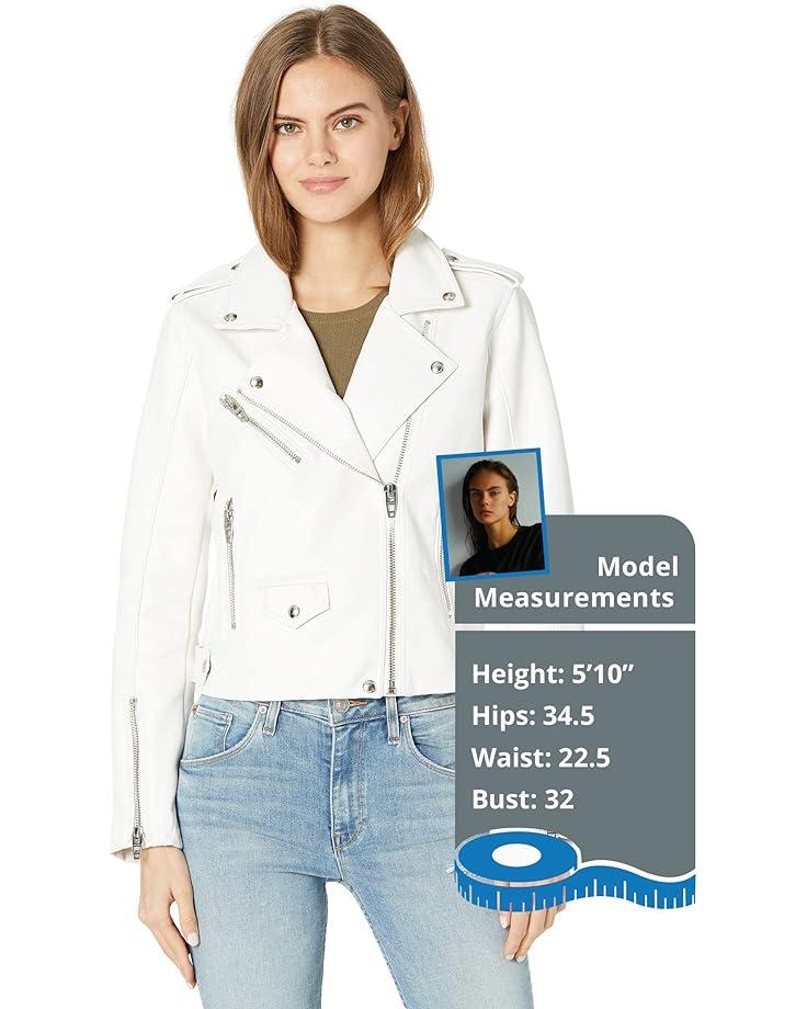Faux Leather Moto Jacket Product Image