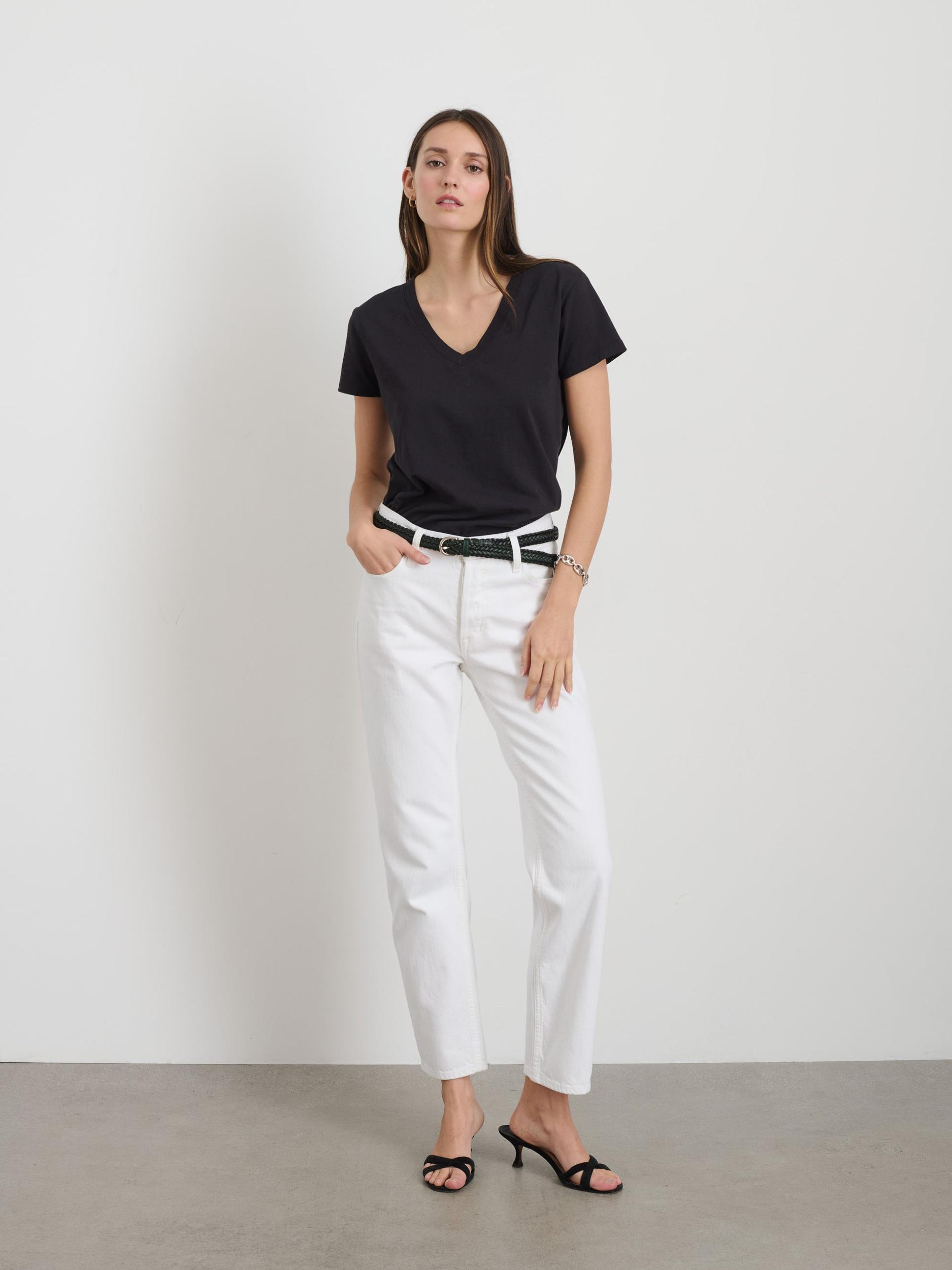 Jane Mid Rise Straight Jean Product Image