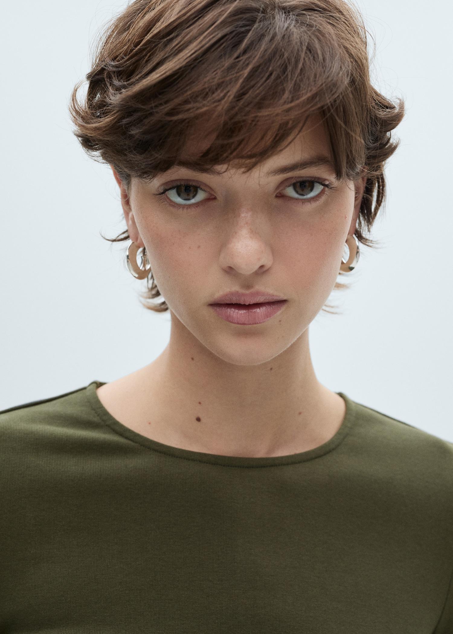 Cotton midi dress - Women | MANGO USA Product Image