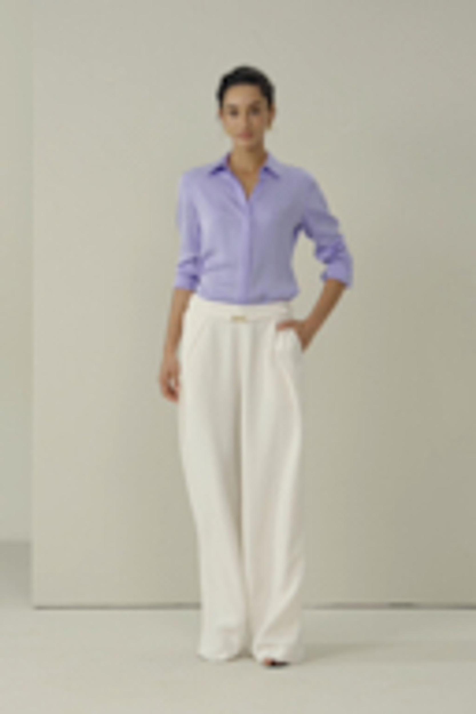 Stretch Double Georgette Shirt Product Image