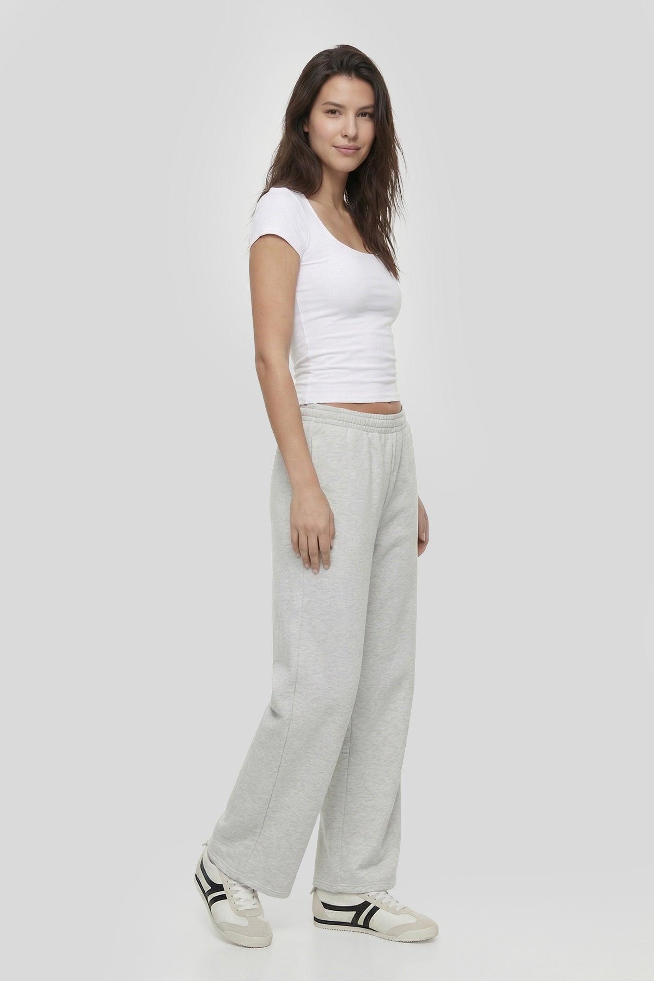 Fleece Ultra Wide Leg Sweatpant Female Product Image