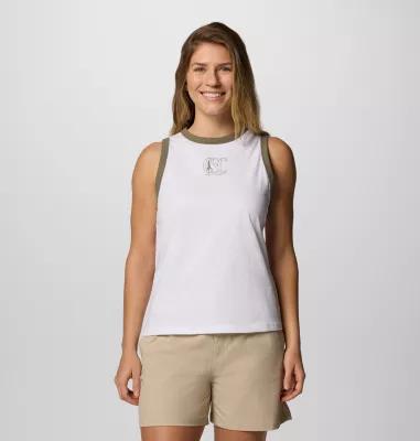 Columbia Women's Rolling Bend Graphic Ringer Tank- Product Image