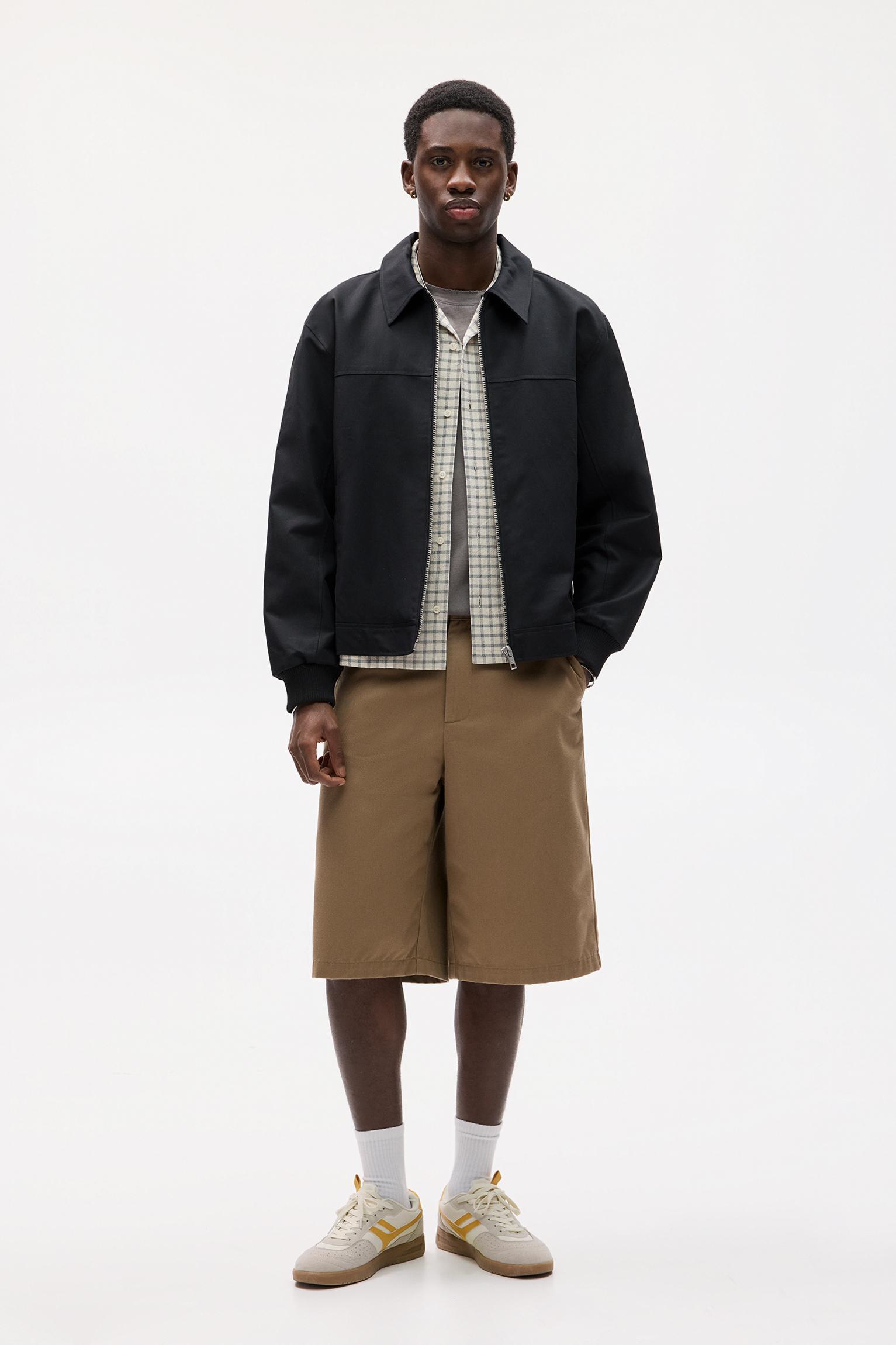 Jacket with shirt collar Product Image