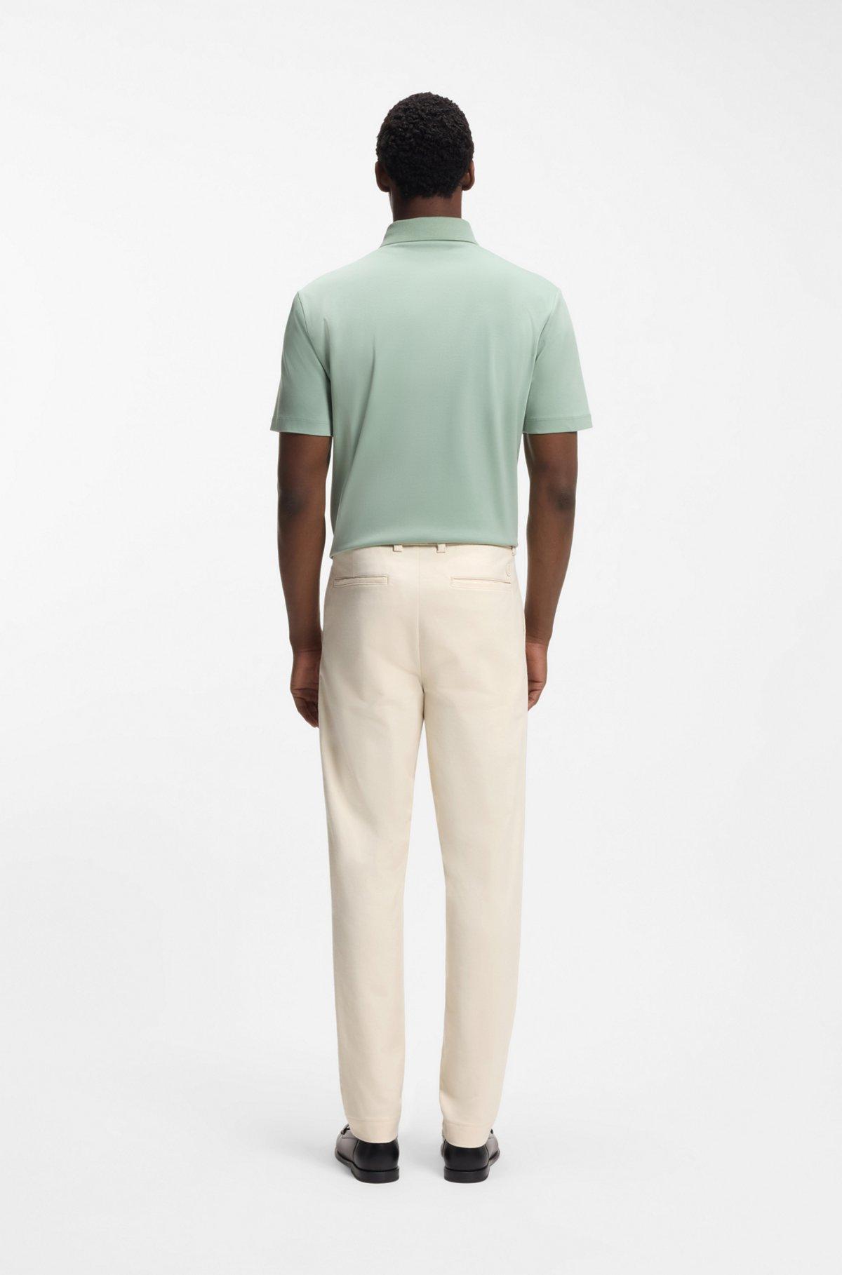 Easy-iron modern-fit trousers in cotton-blend twill Product Image