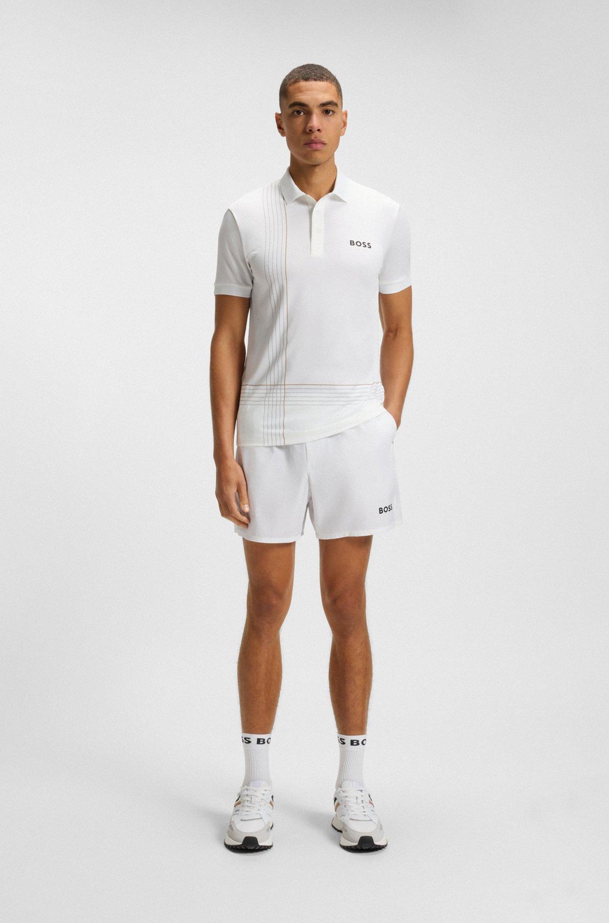 Active quick-dry polo shirt with check artwork Product Image