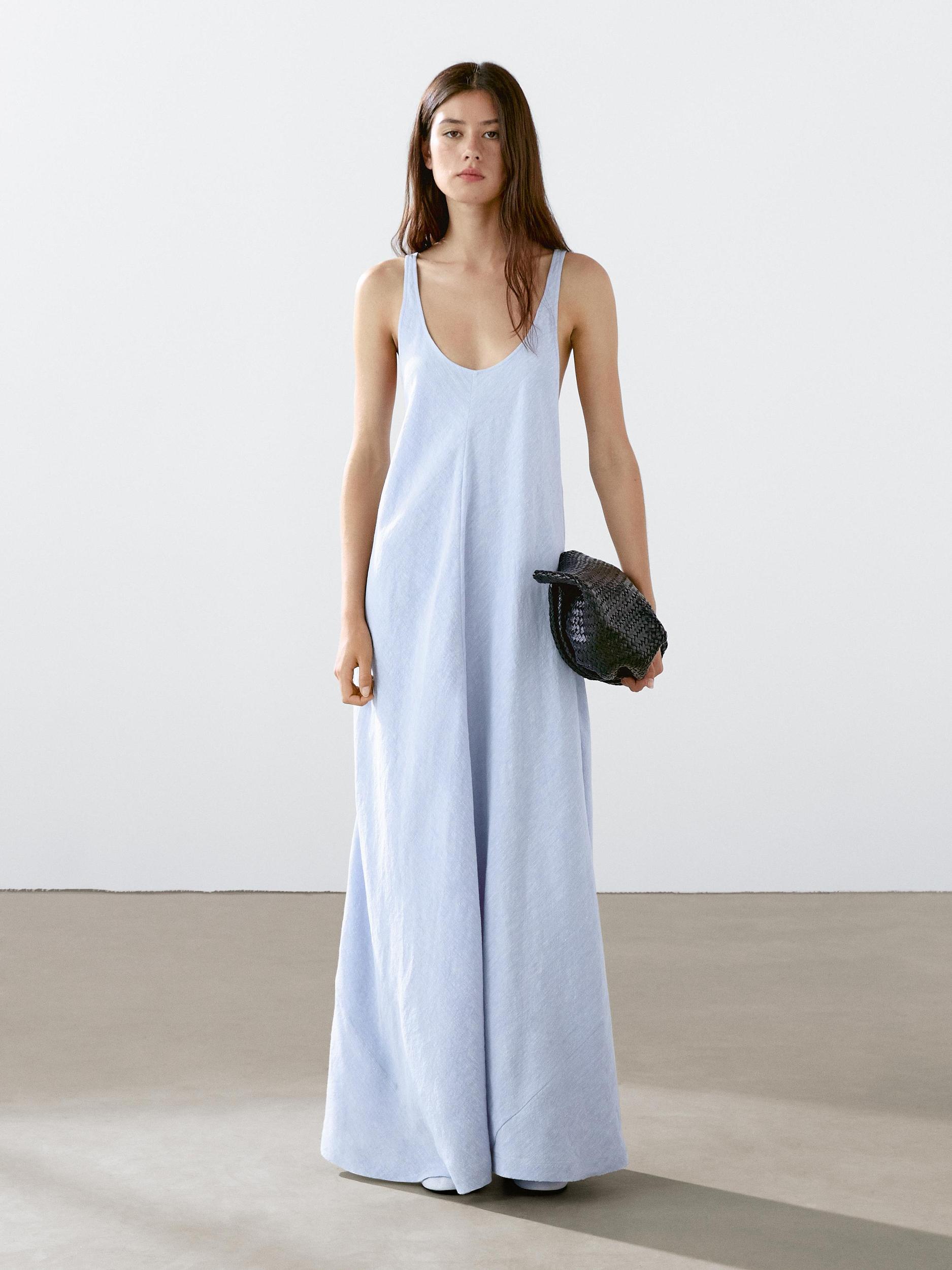 Long flowing dress with back detail Product Image