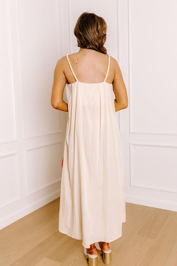 Villa Views Midi Dress in Champagne Product Image