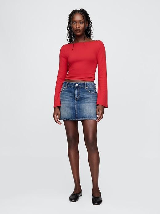 Modern Boatneck Bell-Sleeve T-Shirt Product Image