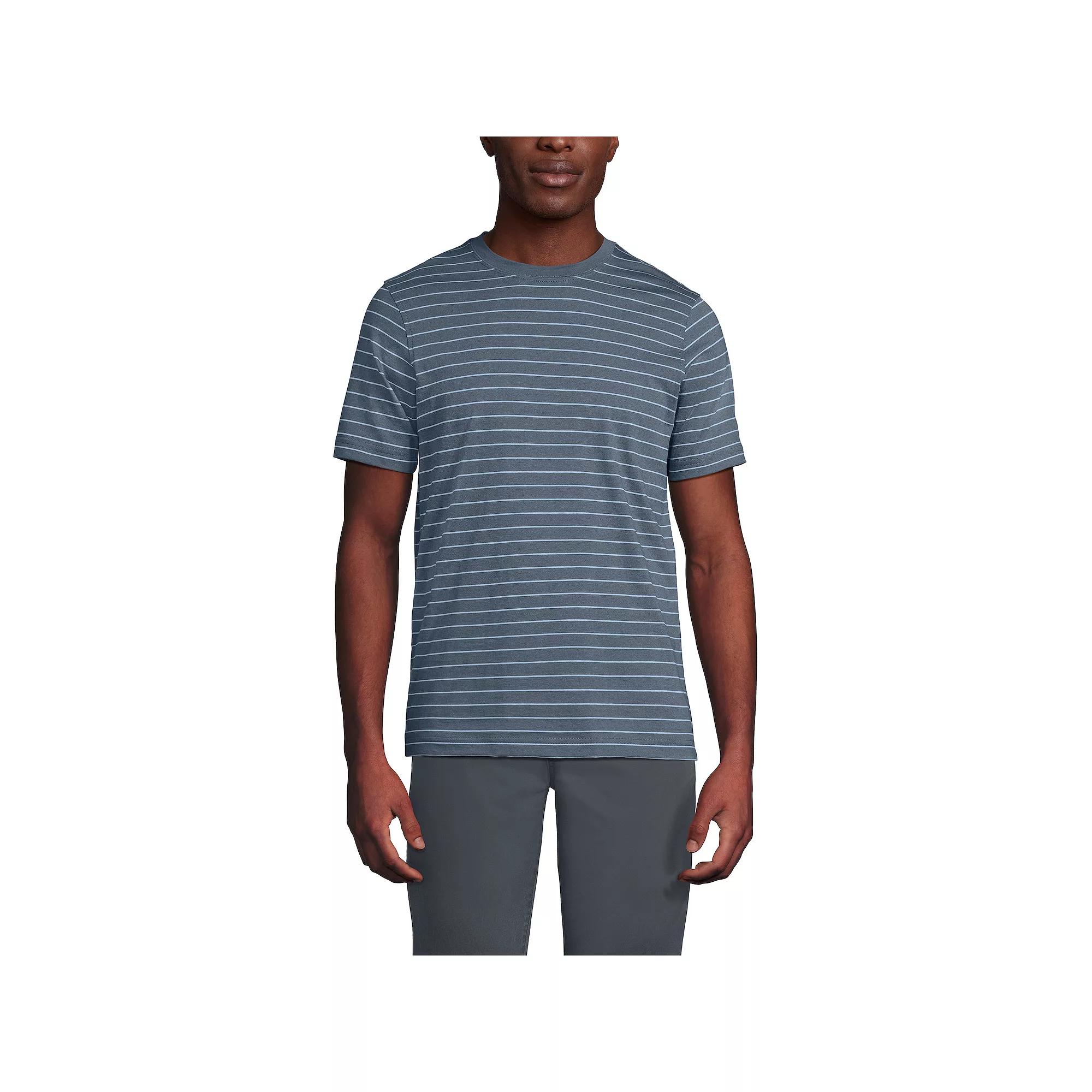 Men's Lands' End Supima Crewneck Tee,  Product Image