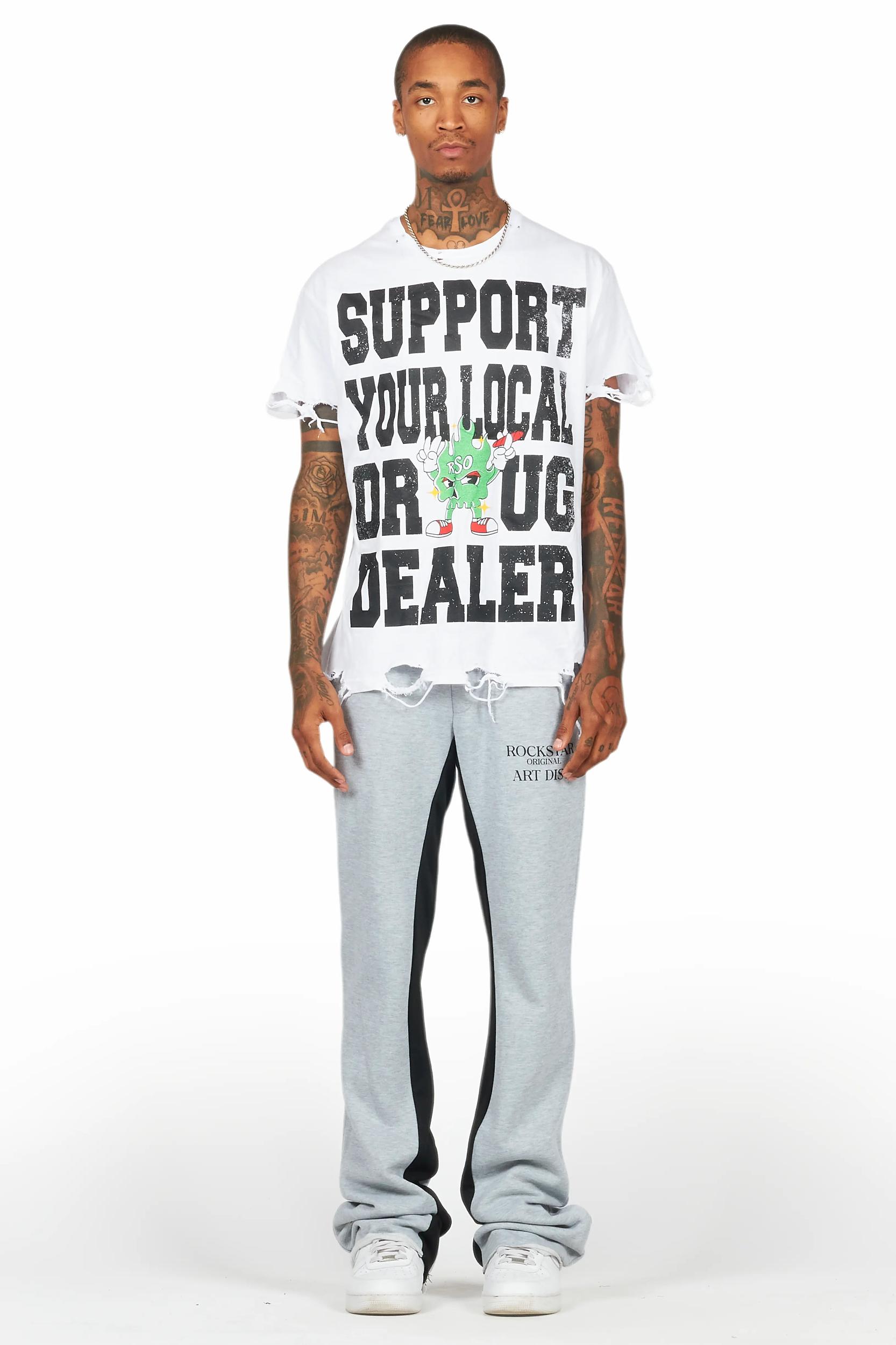 Briggs Heather Grey Baggy Pant Male Product Image