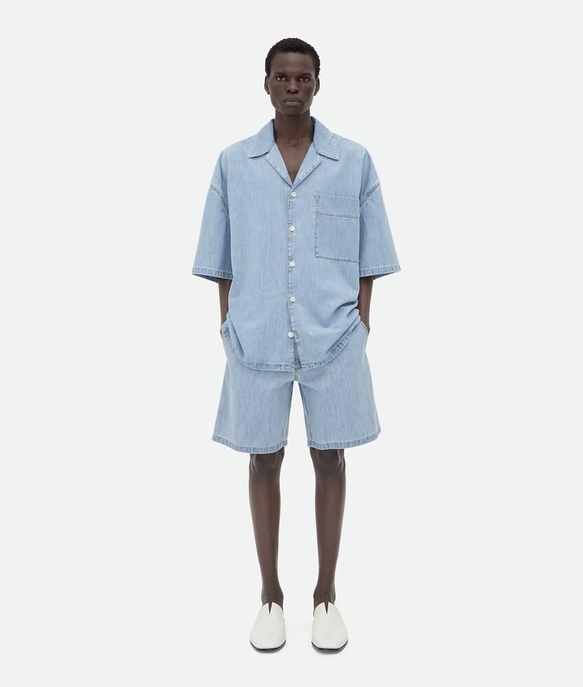 Men's Light Bleached Elasticated Denim in Light bleach Product Image