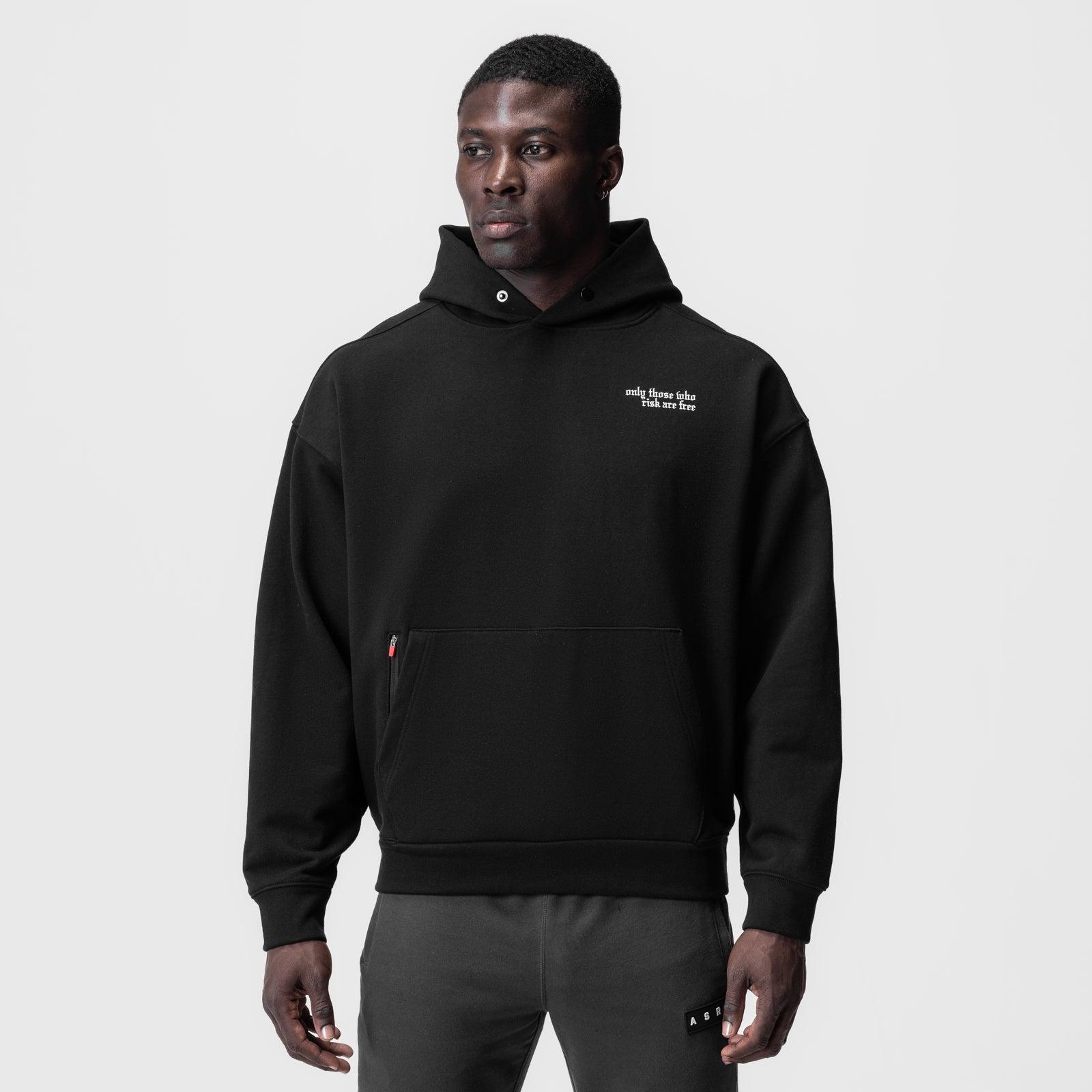 0874. Tech-Terry™ Zip Pocket Hoodie - Black "Brush Wings/ASRV" Product Image